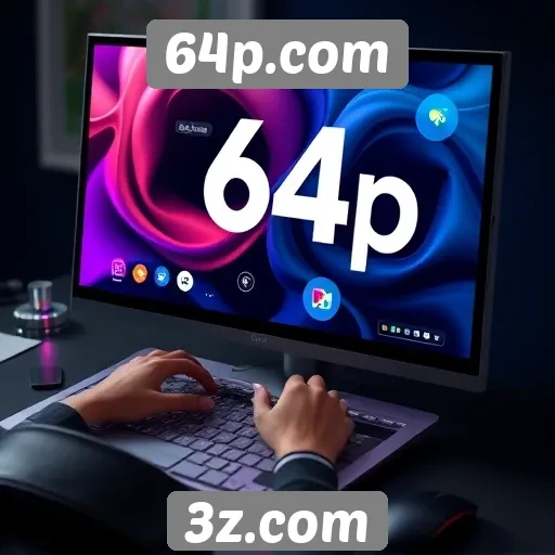 Navegação intuitiva destaca a experiência do usuário no 64p.com